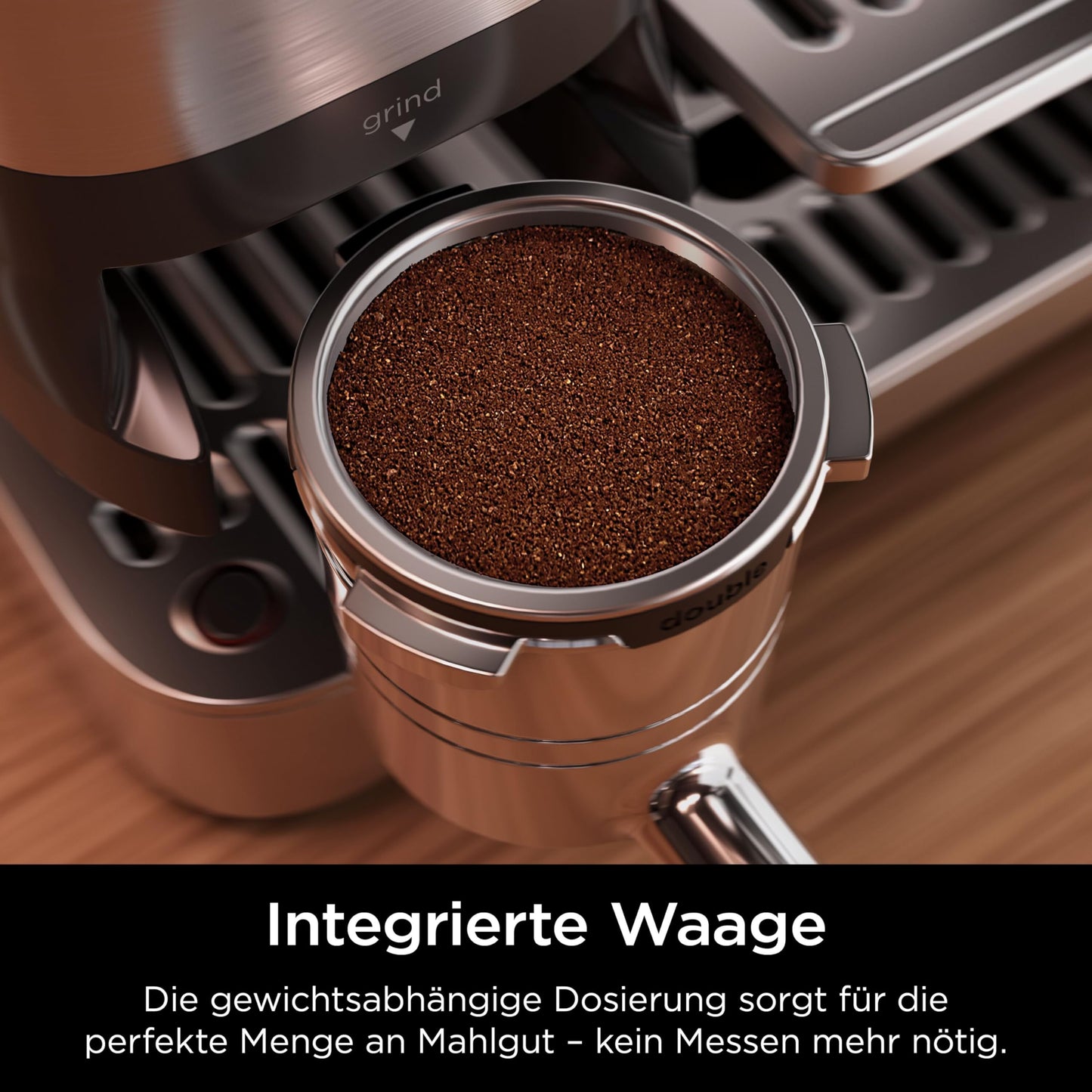 Ninja Luxe Pro 3-in-1-Kaffeemaschine mit Mahlwerk und Aufschäumer für Latte, Cappuccino, Cold Brew & Espresso, einfache Handhabung, 5 Voreinstellungen zum Aufschäumen, Silber, ES701EU