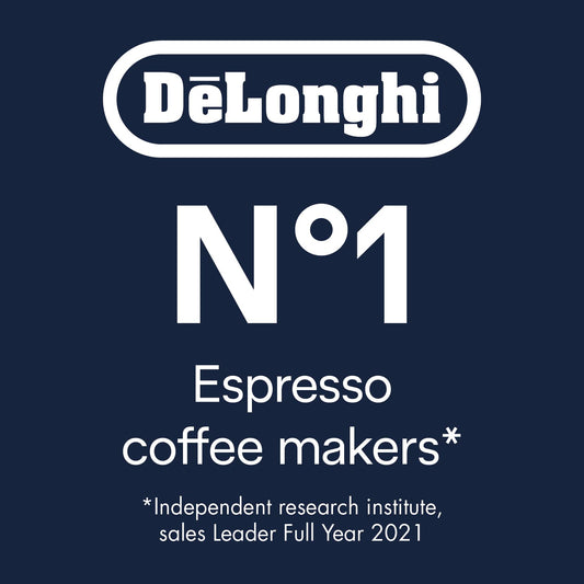 De'Longhi Magnifica S ECAM 22.110.B Kaffeevollautomat mit Milchaufschäumdüse für Cappuccino, mit Espresso Direktwahltasten und Drehregler, 2-Tassen-Funktion, 1,8 Liter Wassertank, Schwarz/Silber