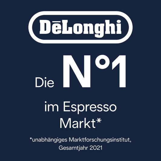 De'Longhi Dinamica ECAM 350.50.B Kaffeevollautomat mit LatteCrema Milchsystem, Cappuccino, Espresso & Kaffee auf Knopfdruck, Digitaldisplay, 2-Tassen-Funktion, Großer 1,8 L Wassertank, schwarz